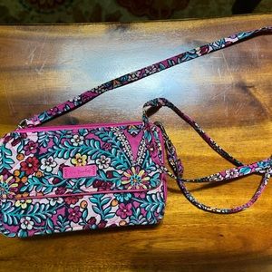 Vera Bradley RFID All in One Floral Crossbody